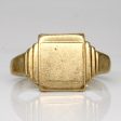 9k Yellow Gold Signet Ring | SZ 10 | Cheap