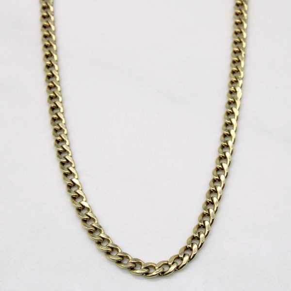 10k Yellow Gold Curb Link Chain | 26  | Online