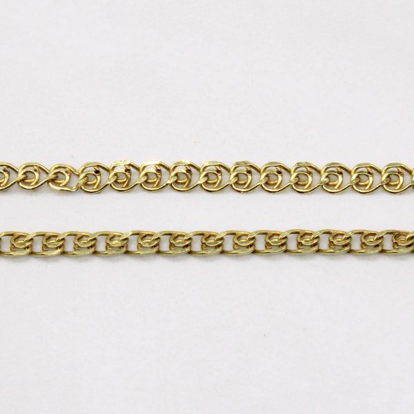 10k Yellow Gold Unique Link Chain | 20  | Online Sale