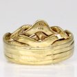 10k Yellow Gold Solved Puzzle Ring | SZ 10.25 | Sale