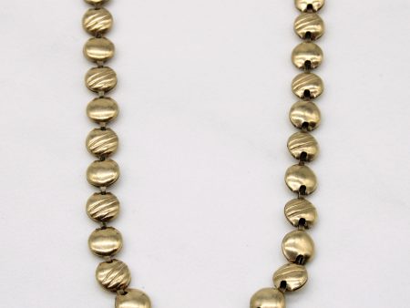 10k Yellow Gold Unique Link Necklace | 18  | Sale