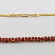 22k Yellow Gold and Ruby Necklace | 13.50 ctw | 16  on Sale