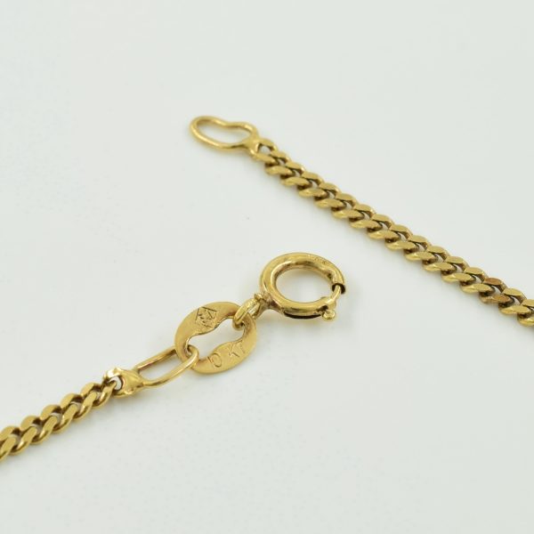 10k Yellow Gold Curb Chain | 21  | Hot on Sale