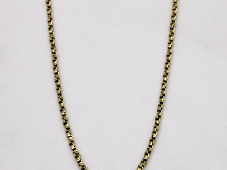 14k Yellow Gold Box Link Chain | 16  | on Sale