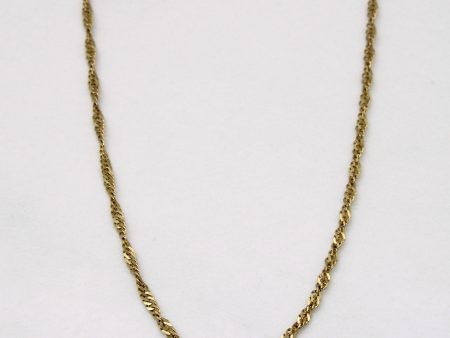 10k Yellow Gold Rope Chain | 16  | Online Hot Sale