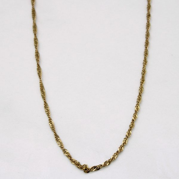 10k Yellow Gold Rope Chain | 16  | Online Hot Sale