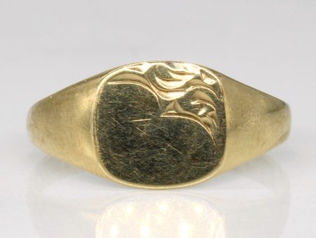 9k Yellow Gold Ring | SZ 5.5 | Online now