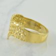 10k Yellow Gold Chevron Ring | SZ 8.75 | Supply