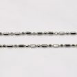 14k White Gold Bead Chain | 15  | For Sale