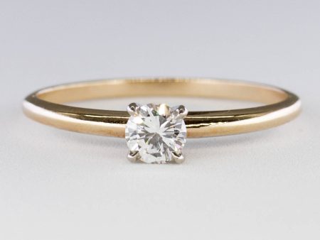 100 Ways  Yellow Gold Diamond Solitaire | 0.26ct | SZ 6.75 | For Cheap