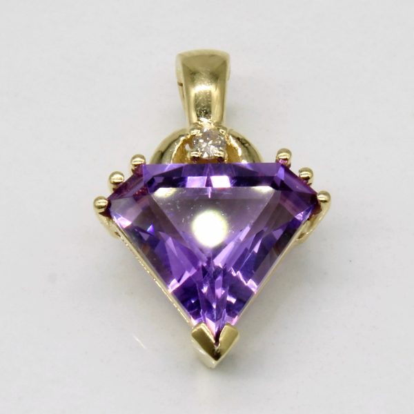 Amethyst & Diamond Pendant | 3.50ct, 0.03ct | Supply