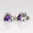 Amethyst & Diamond Earrings | 0.50ctw, 0.05ctw | Cheap