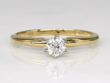 Cathedral Set Diamond Engagement Ring | 0.22ct | SZ 6 | Discount