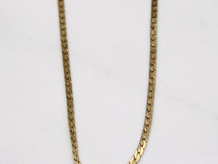 10k Yellow Gold Cuban Link Chain | 21  | Online