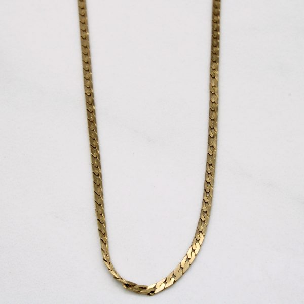 10k Yellow Gold Cuban Link Chain | 21  | Online