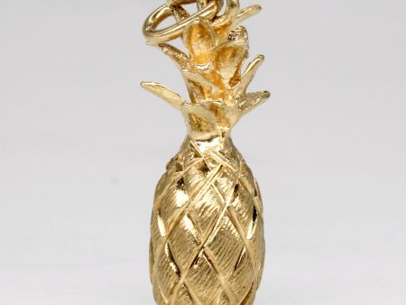 14k Yellow Gold Pineapple Pendant Online