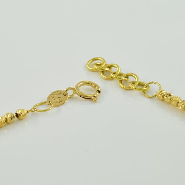 18k Yellow Gold Bead Bracelet | 7.5  | Online Hot Sale