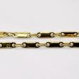 18k Yellow Gold Bar Link Chain | 16  | Online Hot Sale