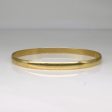 9k Yellow Gold Bangle Bracelet | 7.5  | Fashion