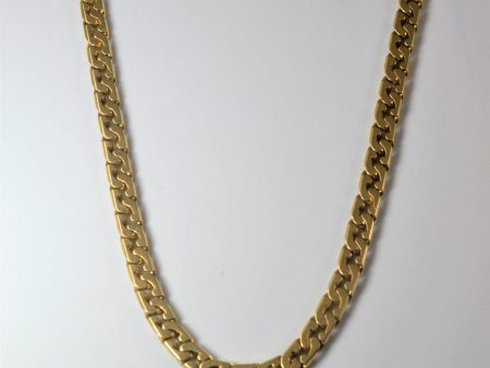 18k Yellow Gold Heavy Curb Chain | 16  | Supply