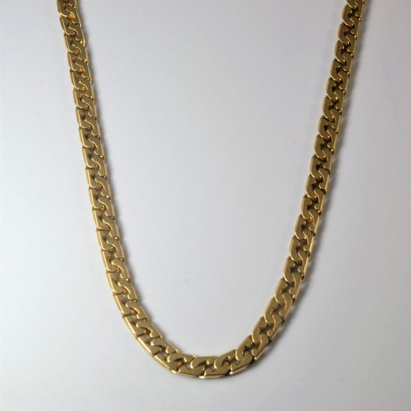 18k Yellow Gold Heavy Curb Chain | 16  | Supply