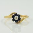 Blue Sapphire & Diamond Bypass Ring | 0.25ctw, 0.005ct | SZ 5 | For Discount