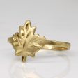 10k Yellow Gold Maple Leaf Ring | SZ 6.5 | For Discount