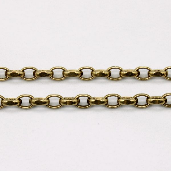 9k Yellow Gold Oval Link Chain | 20  | Online Hot Sale