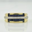 Blue Sapphire & Diamond Ring | 0.20ctw, 0.15ctw | SZ 10.75 | Hot on Sale