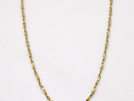 10k Yellow Gold Nugget Chain | 18  | Fashion