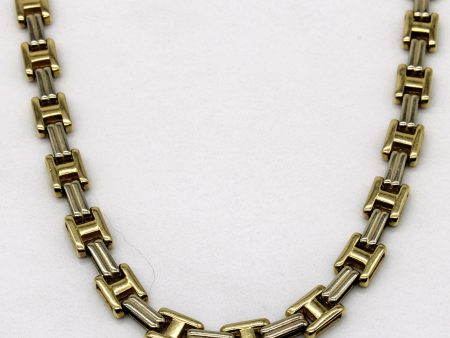 18k Two Tone Gold Necklace | 21  | on Sale