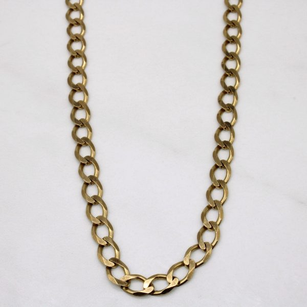 1997 Hallmarked 9k Yellow Gold Curb Link Chain | 24  | Online Hot Sale