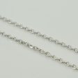 14k White Gold Cable Chain | 17  | Online now