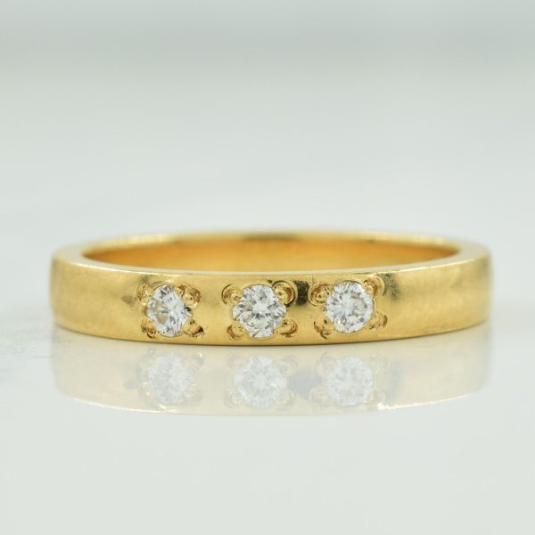 Birks  Three Stone Diamond Ring | 0.09ctw | SZ 6 | For Sale