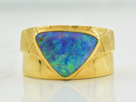 Black Opal Ring In Matrix Ring | 2.25ct  | SZ 9 | For Discount