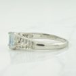 Aquamarine & Diamond Ring | 0.65ct, 0.12ctw | SZ 7.75 | Online now