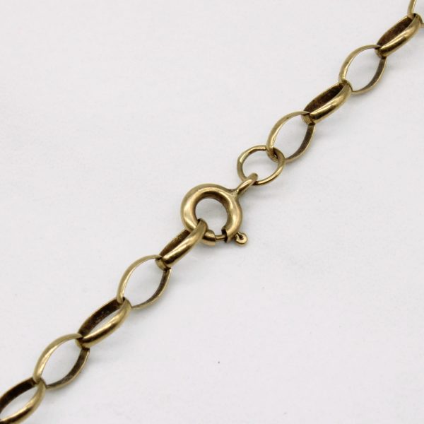 9k Yellow Gold Oval Link Chain | 18  | Discount