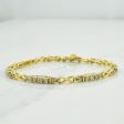 14k Yellow Gold Diamond Bracelet | 0.75ctw | 7.25  | For Discount