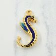 14k Yellow Gold & Enamel Seahorse Pendant | Online Hot Sale