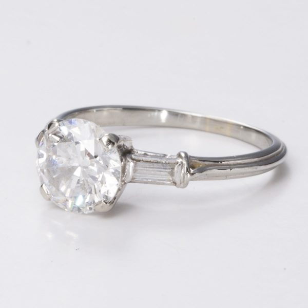 14k Accented Engagement Diamond Ring | 1.50 ct | Sz 6 For Cheap