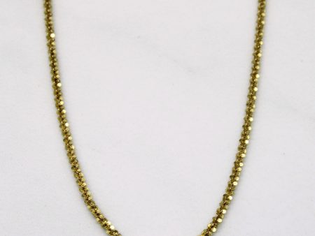 18k Yellow Gold Nugget Chain | 18  | For Cheap