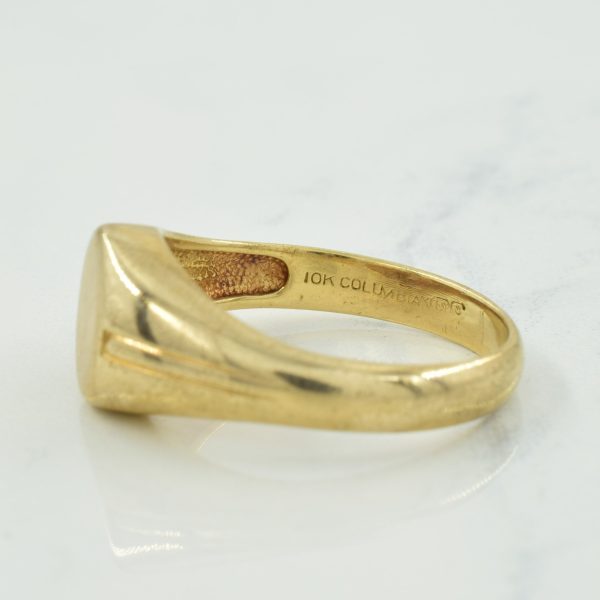 10k Yellow Gold Signet Ring | SZ 9.75 | For Discount