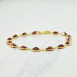 18k Yellow Gold Garnet Bracelet | 11.00ctw | 7  | Online