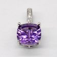 Amethyst & Diamond Pendant | 1.70ct, 0.02ctw | Hot on Sale