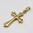 18k Yellow Gold Cross Pendant Supply