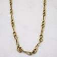 14k Yellow Gold Unique Link Chain | 24  | Fashion