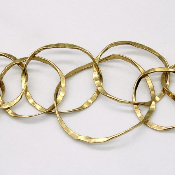 14k Yellow Gold Interlocked Circle Link Chain | 28  | Online now