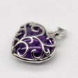 Amethyst Filigree Heart Pendant | 3.50ct | Online now