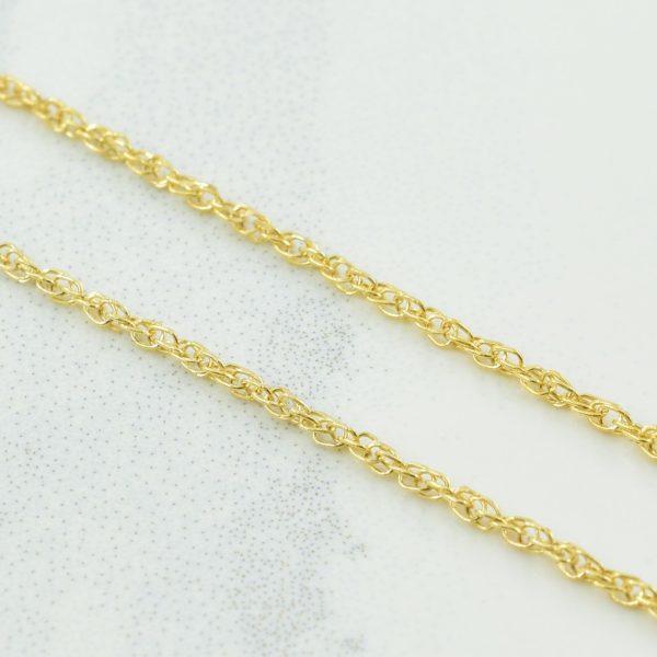 10k Yellow Gold Prince of Wales Chain | 17  | Online Sale