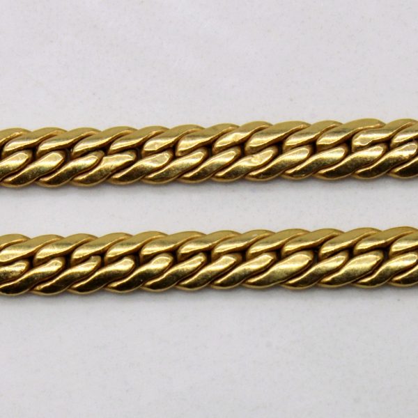 10k Yellow Gold Cuban Link Chain | 18  | Online